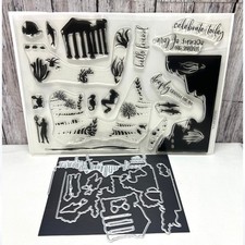 My Monthly Hero Arts Kit ATLANTIS Mermaid Ocean Sea Rubber Stamps Dies