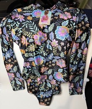 NWT Fernleigh Avenue Open Back Girls Swimsuit - Size 16 UPF 50 NWT