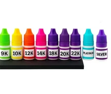 Gold Silver Platinum Coin Bar-Jewelry Testing Kit - Test 9K 10K 12K 14k 18K 22K