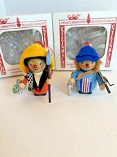 Steinbach Fishermen Wooden Christmas Ornaments