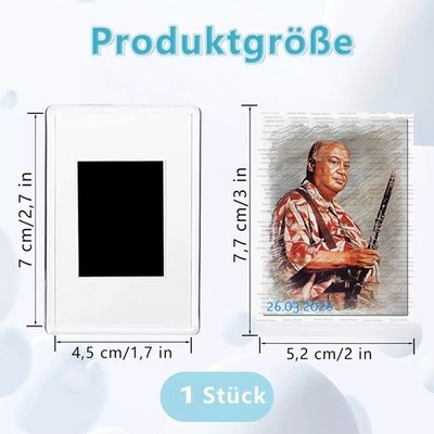 Alvin Batiste--42023--Druck im Mini Magnetrahmen