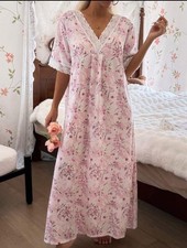 PRETTY PINK LACE TRIM DITSY FLORAL NIGHTDRESS BRAND NEW 🌸SIZE 16