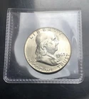 1963 D Franklin Half Dollar AU 90% Silver