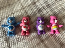 Greenbrier International Care Bears Cheer Bear Mini Figure PVC Lot Of 4 TCFC