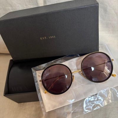 DITA sunglasses FREEBIRD l21012-A Gray lenses leather hard case Good Condition#K