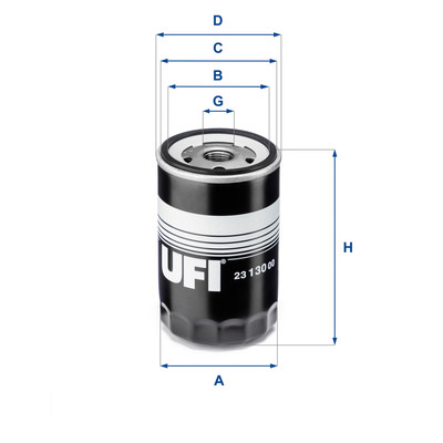 UFI Ölfilter 23.130.00 für VW Transporter III Bus FORD USA Windstar 3.0 V6 3.8