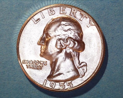 1955  Washington Quarter  SUPERB GEM/ BU ~ **1204-5