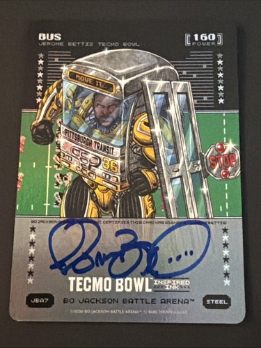 2026 Bo Jackson Battle Arena Tecmo Bowl Bus Steel Auto Jerome Bettis 160 Power