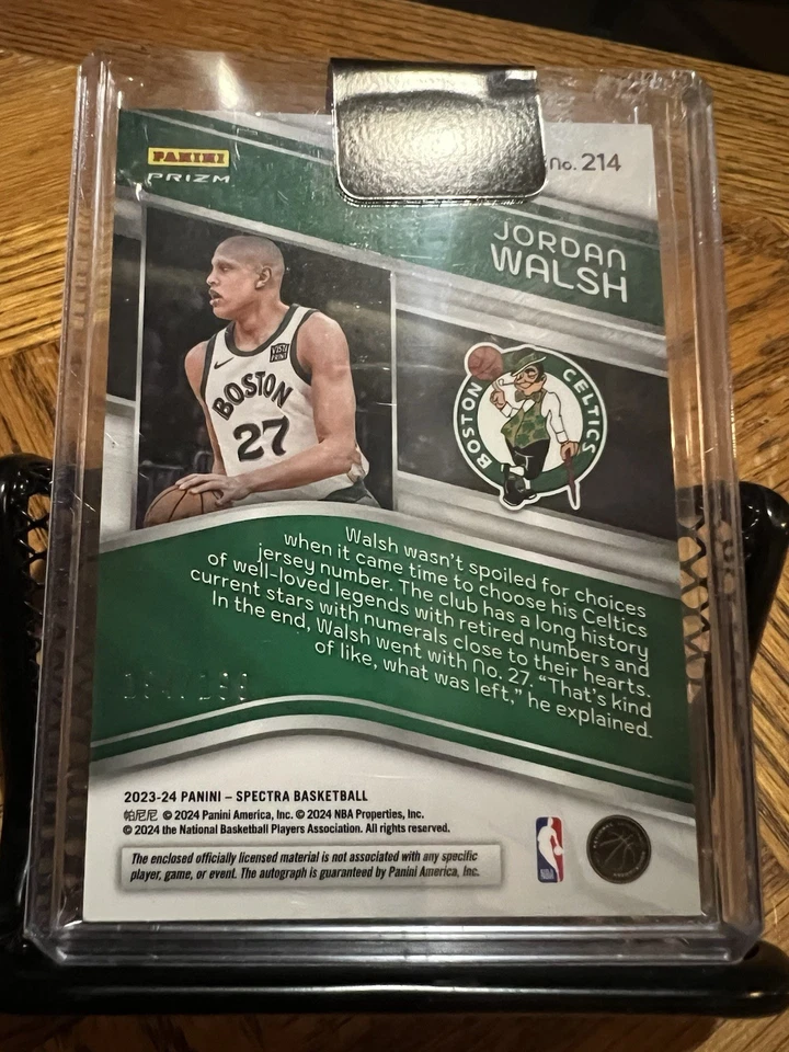 2023-24 Spectra Basketball Jordan Walsh RPA #127/199 - Image 4 of 4