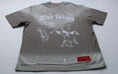 CHNGE Unisex Adult's Short Sleeve Graphic Earthing T-Shirt EJ3 Cement Medium NWT