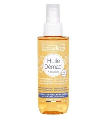 Evoluderm Huile Demaq Rinse Off Cleansing Oil 5.07 Fl. Oz Made In France Vegan
