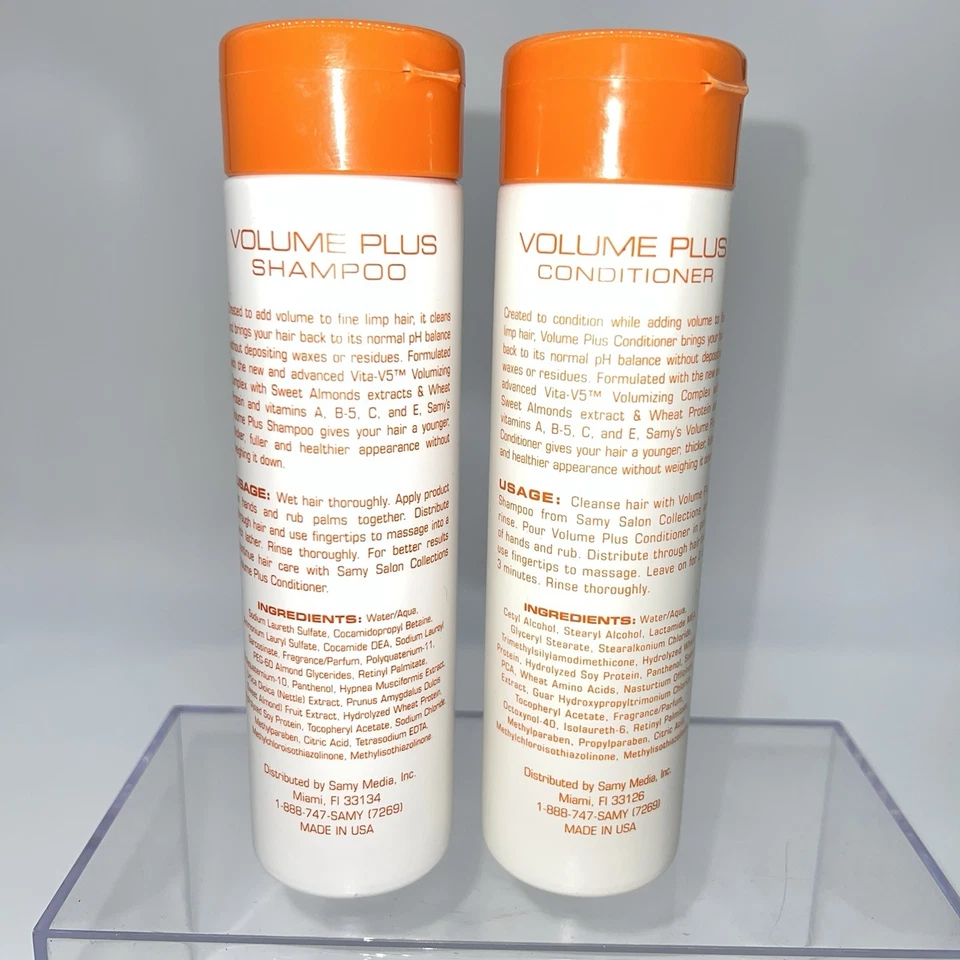 Samy Salon Collections Volume Plus Shampoo & Conditioner 8 Oz. Each - Image 3 of 4