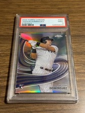 2024 TOPPS CHROME JASSON DOMINGUEZ STROKES PSA 9 RC Rookie Card Yankees