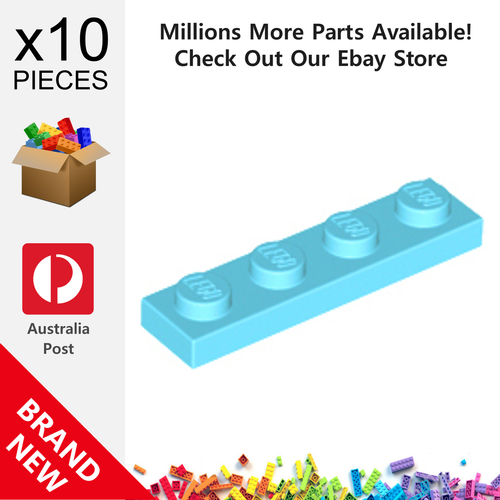 10x Genuine LEGO™ - 1 x 4 Plates - 3710 New Plate Parts - Picture 28 of 39