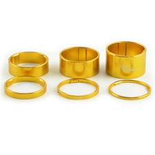 1-1/8" OMNI Racer WORLDS LIGHTEST Alloy Headset Spacer Set 2,3,5,10,15,20mm GOLD