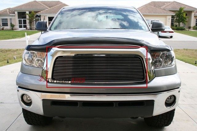 Billet Grills Insert 07 08 09 Toyota Tundra Front Upper Grille Aluminum