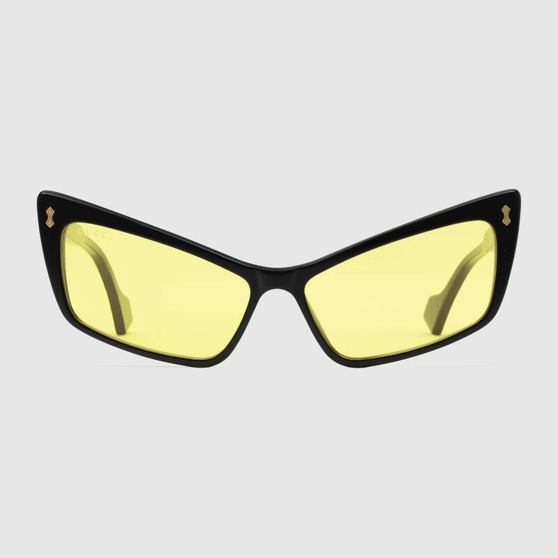 NEW Gucci Sunglasses GG0626S 002 Black/Yellow Lens Design  display picture 1