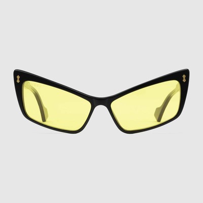 ?- NEW Gucci Sunglasses GG0626S 002 Black/Yellow Lens Design 58mm Gucci GG1426S M (54 - 19) with Grey lenses and Black frame  main image 3