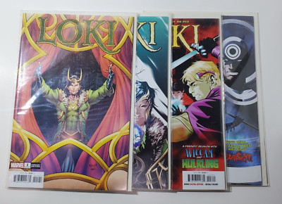 Lot (4) Marvel Loki (2023 Series) Comic Books #1 2 3 4 / LGY #27 28 29 30 FN/VF