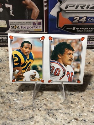 1987 Topps Album Stickers Mosi Tatupu Vince Newsome #101-252 Patriots Rams