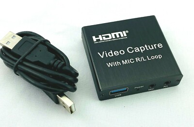 4K Audio Video Capture Card HDMI to USB 3.0 Encoder Video Live Streaming Games