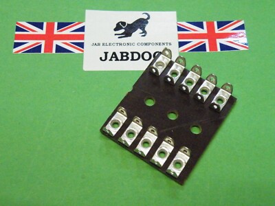 10 Wege (2 x 5 W) Reihe Paxolin Miniatur 6,3 mm Teilung Tag Streifen Gruppe Platine 6 g ES13