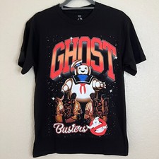 Mad Engine Ghostbusters Stay Puft Men's Medium Black Graphic T-Shirt NEW
