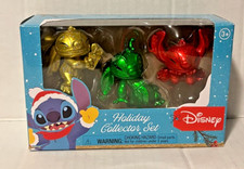 Disney Stitch Holiday Collector Set 3-Pack Mini Figures (Gold/Green/Red Glitter) — listing 2