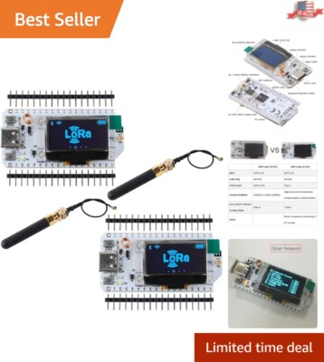 Innovative 915MHz LoRa V3 Development Board with OLED - 2-Pack for IoT Projects