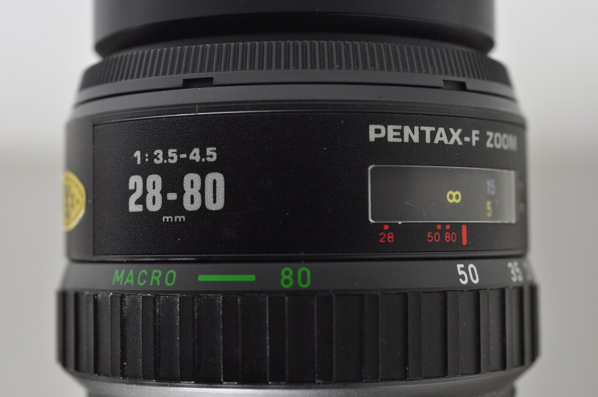 Pentax F Zoom 1:3.5-4.5 28-80mm Lens - Black - GC | eBay