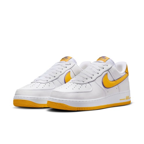 MENS KOBE LAKERS AF1 NIKE AIR FORCE 1 LOW RETRO_WHITE/PURPLE FZ1151-100-SIZE 8.5