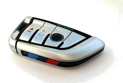 Schlüssel-Gehäuse 4-Tasten f. BMW X5 F15 Smartkey X6 F16 X5M X6M Chrom G30 G11 M