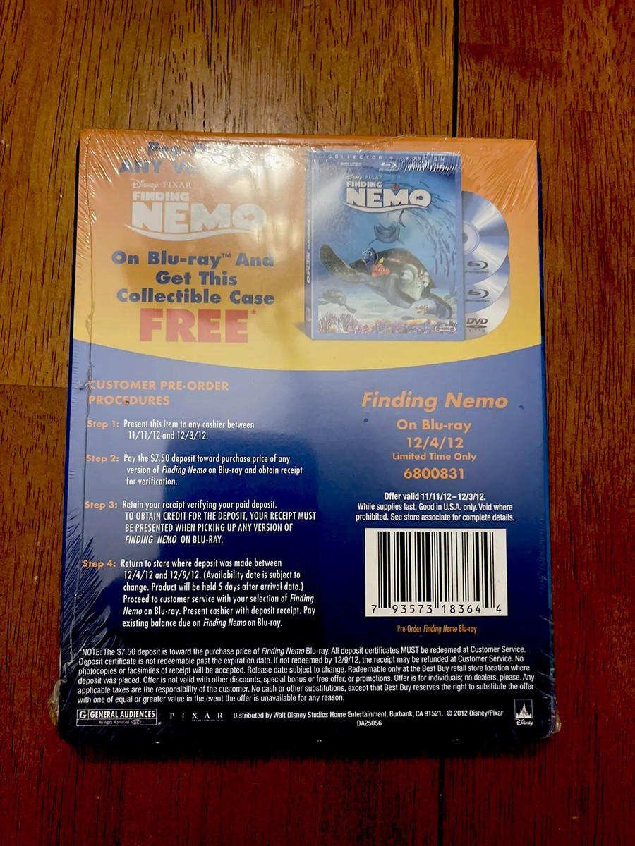 Finding Nemo Blu-ray/DVD Combo BEST BUY IronPak (like Steelbook