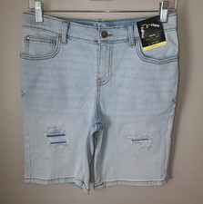 NWT Girls Art Class Stretch Denim Jean Shorts Size S 6/7