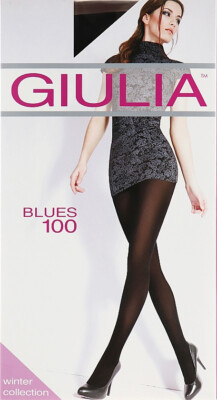 GIULIA Blues 100 Den  Strumpfhose 3D Größe L Farbe Schwarz