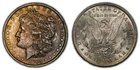 1883-O $1 Morgan Silver Dollar - PQ Orange Violet Autumnal Toning - SKU-B1459