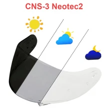 Photochromic Visor Shield Fit For Shoei Neotec 2 CNS-3 Motorcycle Helmet Lens
