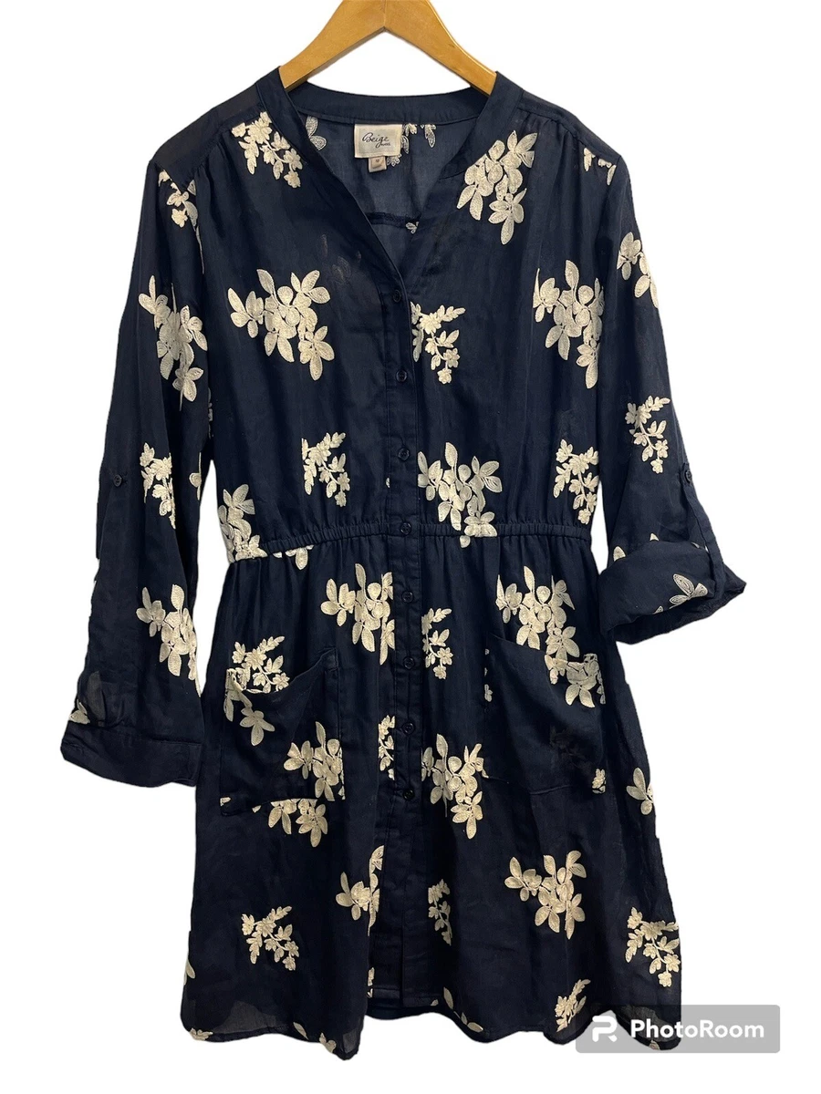 Beige by clearance eci embroidered dress