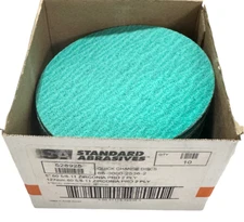 Standard Abrasives 5" x 5/8-11 Quick Change Sanding Discs 60 Grit Zirconia 10pk