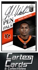Mark Walton 2018 Donruss Elite #PP-MW Pen Pals Cincinnati Bengals Auto