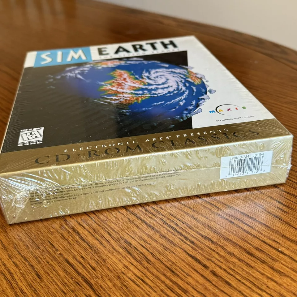 SIM EARTH CLASSICS EARTHE THE LIVING PLANET Maxis Macintosh NOS Sealed NEW - Image 3 of 4