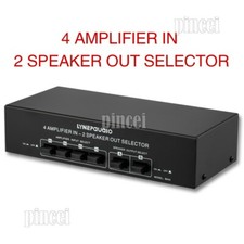 B042 Passive Power Amplifier Selector Speaker Switch 4 Amp In 2 Speaker Out