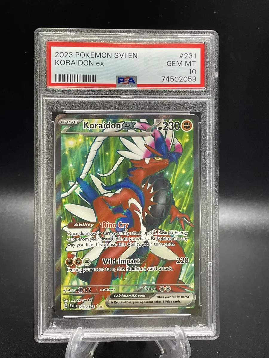  Pokemon - Koraidon ex 231/198 - Scarlet & Violet - Ultra Rare -  Holo Full Art : Toys & Games