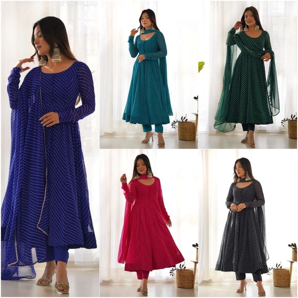 Pakistaner Salwar Kameez Fertig Zum Tragen Anzüge Indian Hochzeit Party Kleid - Bild 1 von 2