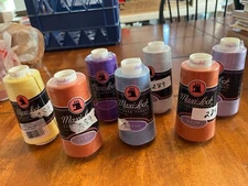 MAXI-LOCK FOR SERGER MACHINES 3000 YDS EACH = LOT OF 7 SPOOLS