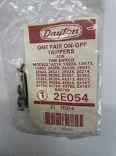 Dayton On-Off Trippers Lot of  1 Pair 2E054 New Sealed Time Switch Timer Daton