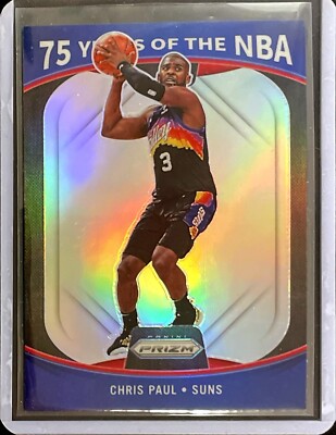 Chris Paul - 2021-22 Panini Prizm - 75 Years of the NBA - Silver Prizm #5
