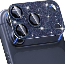 Designed for Iphone 17 Pro Max Camera Lens Protector, Bling Glitter 9H Tempered