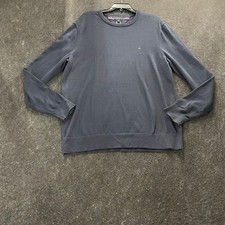 TOMMY HILFIGER Signature Crew Neck Sweater Men's Size XL Desert Sky