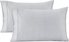LANE LINEN 100 Cotton Pillowcases, King Size, 450 Thread Count Sateen, Soft B
